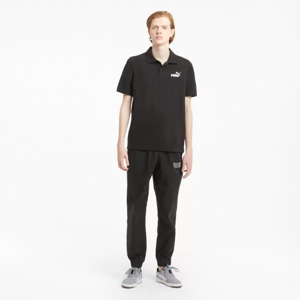  Tricou pentru bărbați cu guler PUMA ESS PIQUE POLO 586674-01 NEGRU 