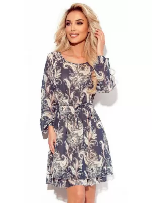 Rochie NUMOCO 373-1 ALBASTRU