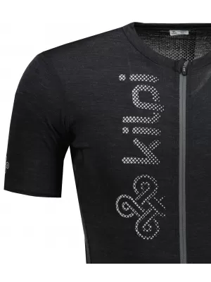Tricou de ciclism pentru bărbați KILPI PETRANA-M RM0312KI GRI ÎNCHIS