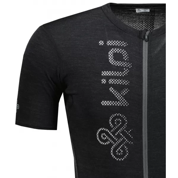  Tricou de ciclism pentru bărbați KILPI PETRANA-M RM0312KI GRI ÎNCHIS 