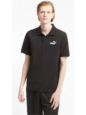 Tricou pentru bărbați cu guler PUMA ESS PIQUE POLO 586674-01 NEGRU