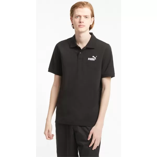  Tricou pentru bărbați cu guler PUMA ESS PIQUE POLO 586674-01 NEGRU 