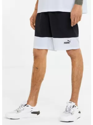 Pantaloni scurți pentru bărbați PUMA POWER COLORBLOCK WOVEN SHORTS 9 848819-01 NEGRU