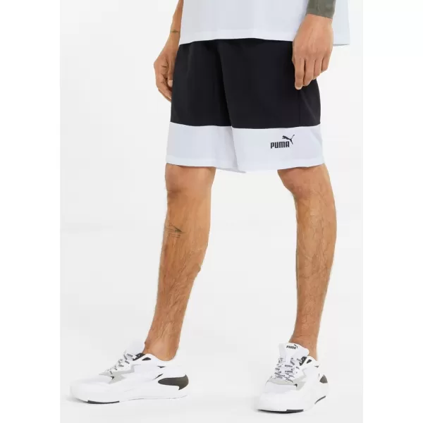  Pantaloni scurți pentru bărbați PUMA POWER COLORBLOCK WOVEN SHORTS 9 848819-01 NEGRU 