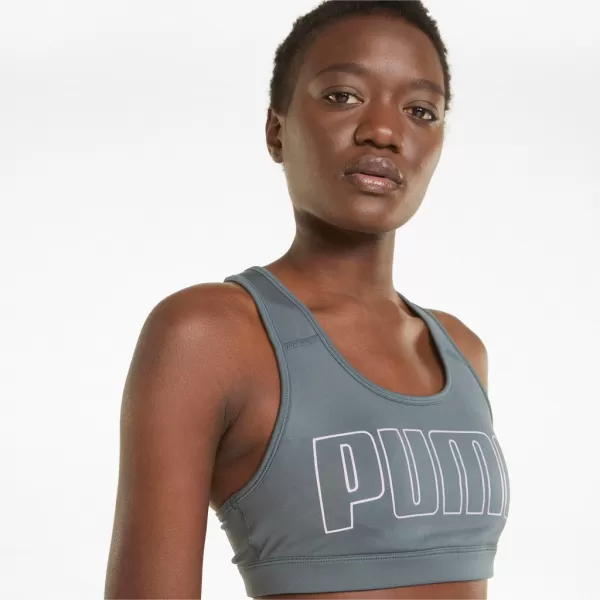  Sutien de damă PUMA MID IMPACT 4KEEPS GRAPHIC BRA PM 520306-42 GRI 