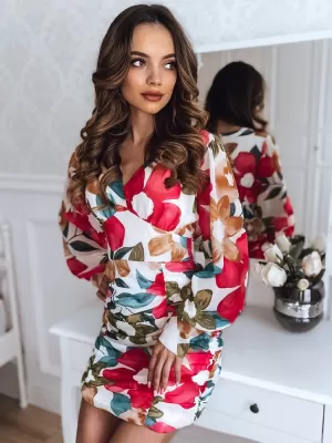 Rochie DSTREET EY2080Z ALB/ROZ