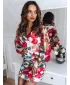 Rochie DSTREET EY2080Z ALB/ROZ