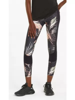 Jambiere de damă PUMA TRAIN AOP EVERSCULPT HIGH WAIST 7/8 TIGHT 521606-51 NEGRU