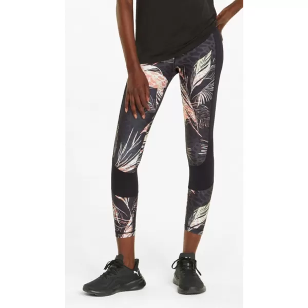 Jambiere de damă PUMA TRAIN AOP EVERSCULPT HIGH WAIST 7/8 TIGHT 521606-51 NEGRU 