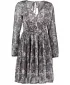 Rochie NUMOCO 357-1 ALBASTRU/BEJ