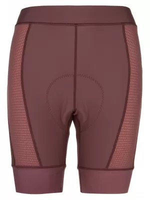 Pantaloni scurți de ciclism pentru femei KILPI PRESSURE-W RLX223KI ROȘU ÎNCHIS