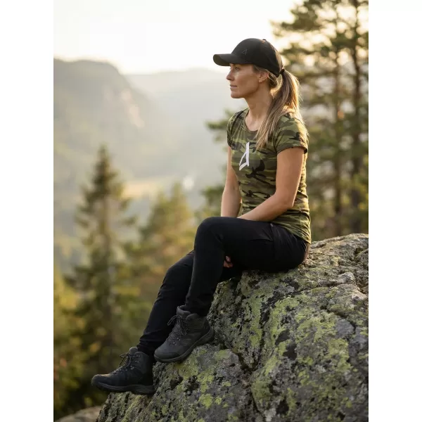  Tricou pentru femei ALTISPORT ALW002C122 VERDE CAMO/ALB 