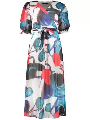 Rochie DSTREET EY1869 ALB/ALBASTRU