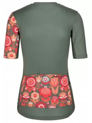 Tricou de ciclism pentru femei KILPI ORETI-W RL0327KI KAKI