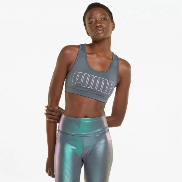  Sutien de damă PUMA MID IMPACT 4KEEPS GRAPHIC BRA PM 520306-42 GRI 