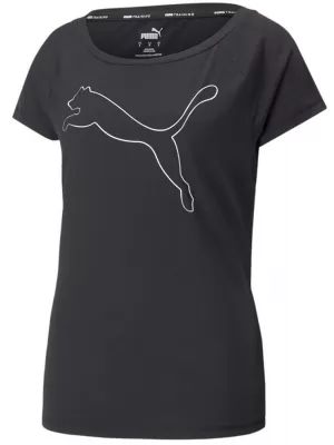 Tricou pentru femei PUMA TRAIN FAV JERSEY CAT TEE 522420-01 NEGRU