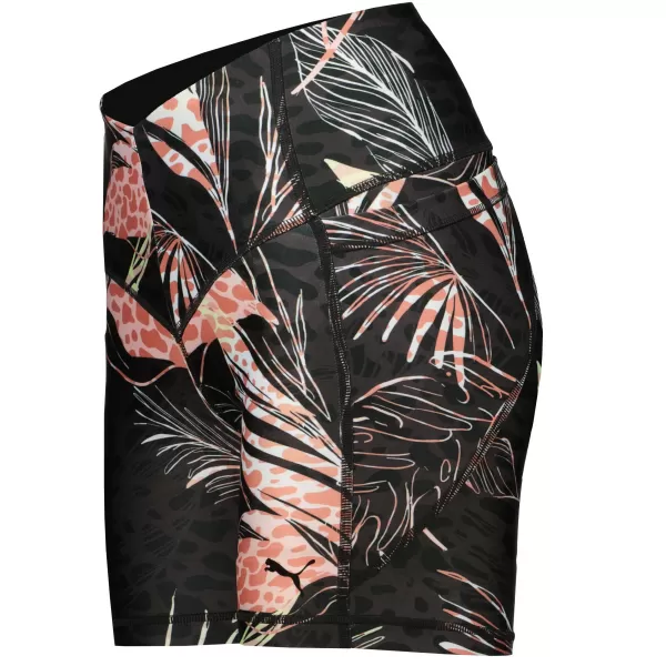  Pantaloni scurți de damă PUMA TRAIN TREND AOP EVERSCULPT HIGH WAIST 5 TIGHT SHORT 521610-01 NEGRU 