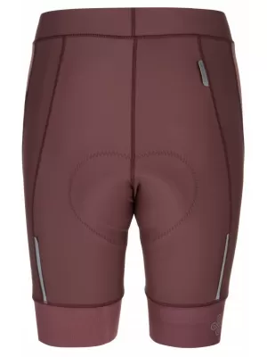 Pantaloni scurți de ciclism pentru femei KILPI PRESSURE-W RLX223KI ROȘU ÎNCHIS