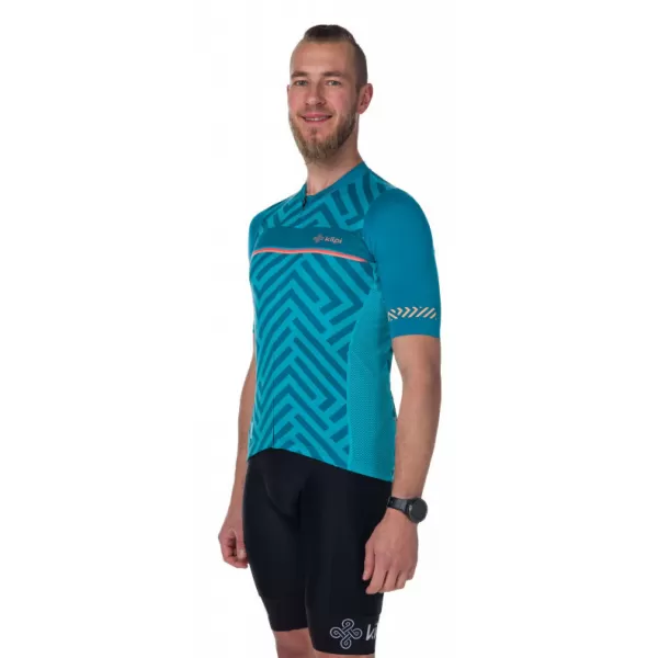  Tricou de ciclism pentru bărbați KILPI TINO-M RM0314KI TURCOAZ 
