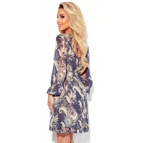  Rochie NUMOCO 373-1 ALBASTRU 