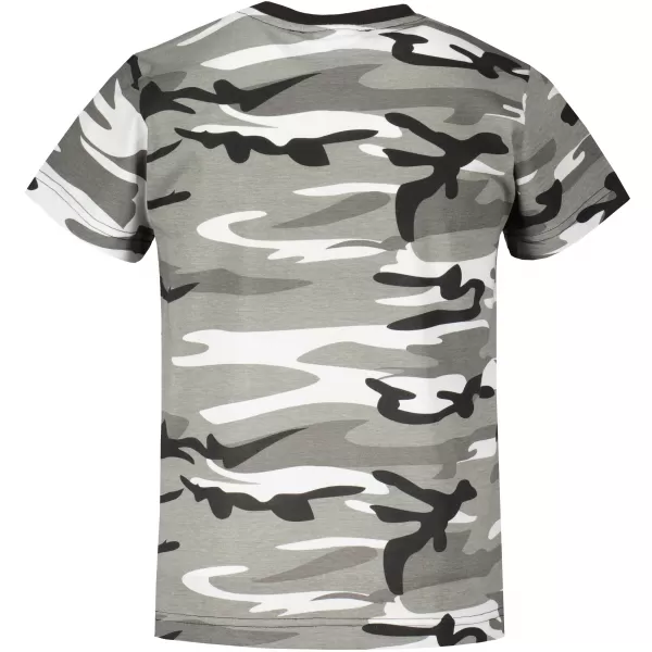  Tricou pentru copii ALTISPORT ALK002C149 CAMO GRI/ALBASTRU 