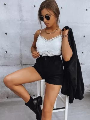 Pantaloni scurți pentru doamne DSTREET SY0227 NEGRU