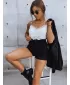 Pantaloni scurți pentru doamne DSTREET SY0227 NEGRU