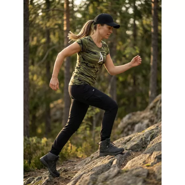  Tricou pentru femei ALTISPORT ALW002C122 VERDE CAMO/ALB 