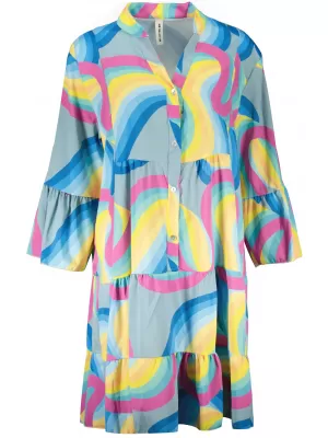 Rochie DSTREET EY2042 ALBASTRU DESCHIS