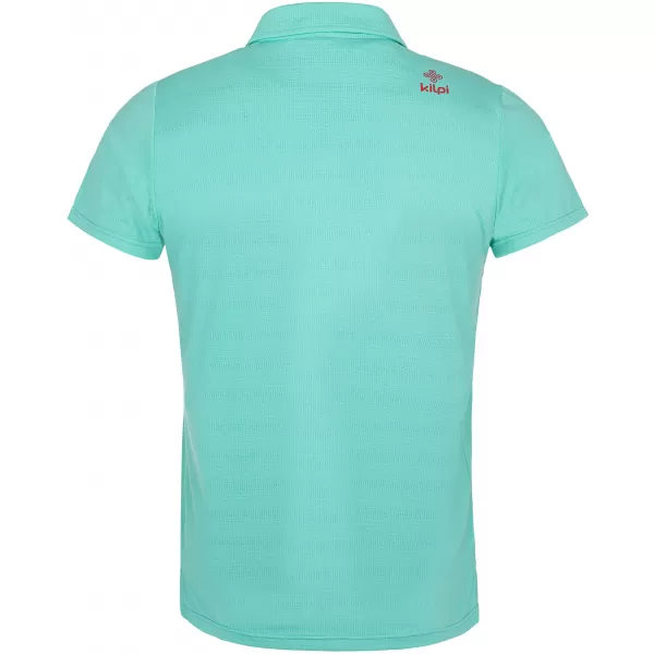  Tricou pentru bărbați cu guler KILPI GIVRY-M RM0304KI TURCOAZ 