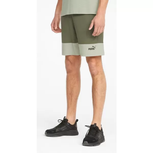  Pantaloni scurți pentru bărbați PUMA POWER COLORBLOCK WOVEN SHORTS 9 848819-32 VERDE 