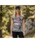 Tricou pentru femei ALTISPORT ALW002C122 CAMO GRI/ROZ