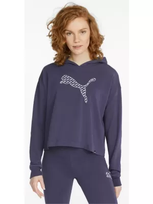 Hanorac de dama PUMA POWER SUMMER GRAPHIC HOODIE TR 848402-06 ALBASTRU