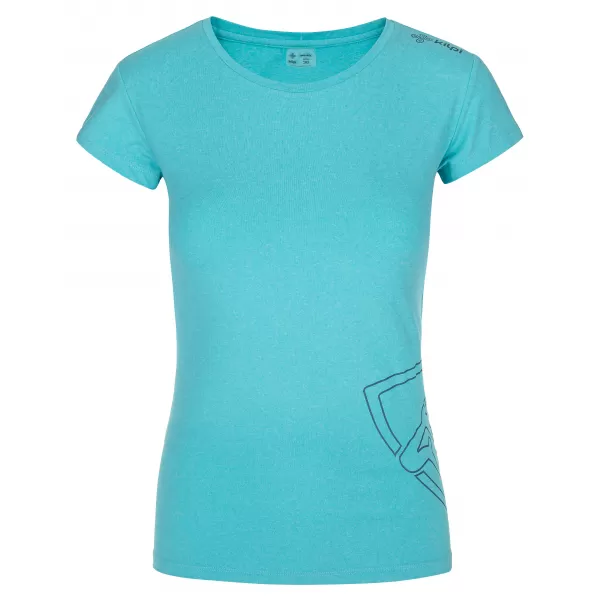  Tricou funcțional de damă KILPI LISMAIN-W RL0304KI TURCOAZ 