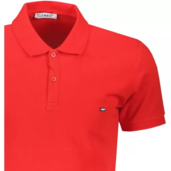  Mens t -thirt cu guler DSTREET PX0331 ROŞU 