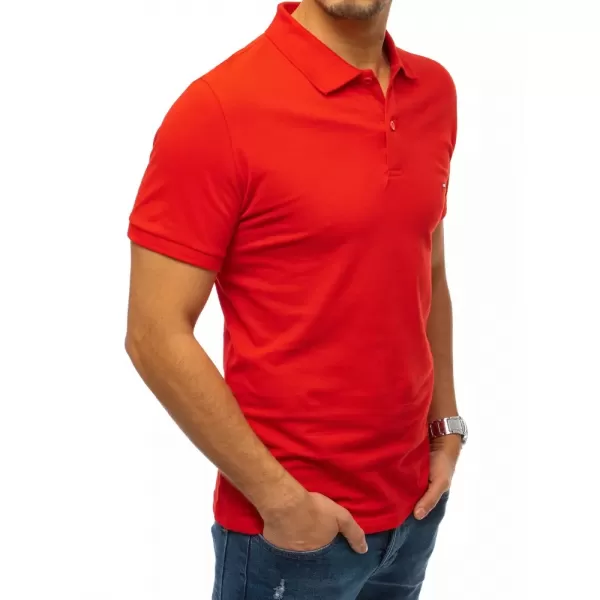  Mens t -thirt cu guler DSTREET PX0331 ROŞU 