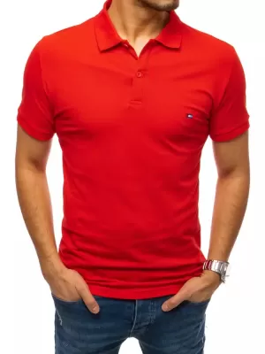 Mens t -thirt cu guler DSTREET PX0331 ROŞU