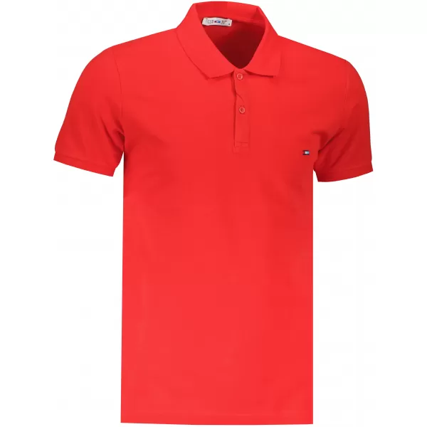  Mens t -thirt cu guler DSTREET PX0331 ROŞU 