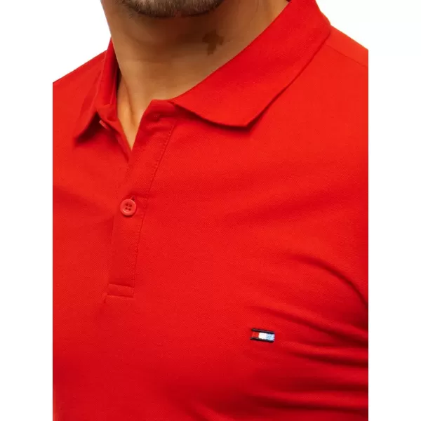  Mens t -thirt cu guler DSTREET PX0331 ROŞU 