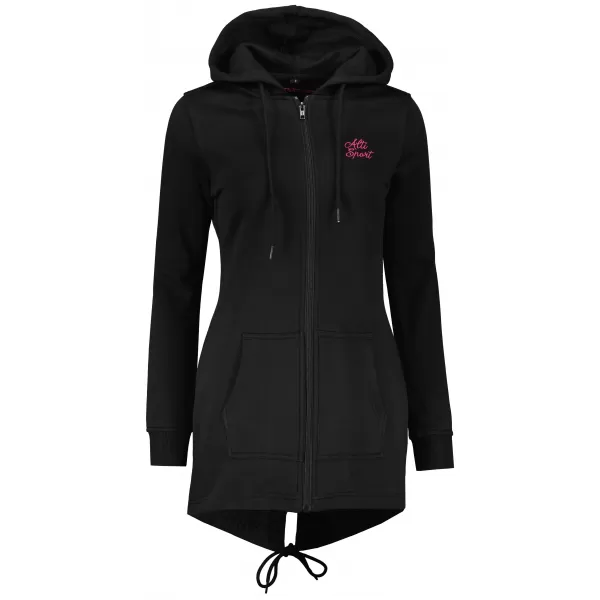  Hanorac prelungit dama ALTISPORT BYB/ALW056BY148 NEGRU ROZ 