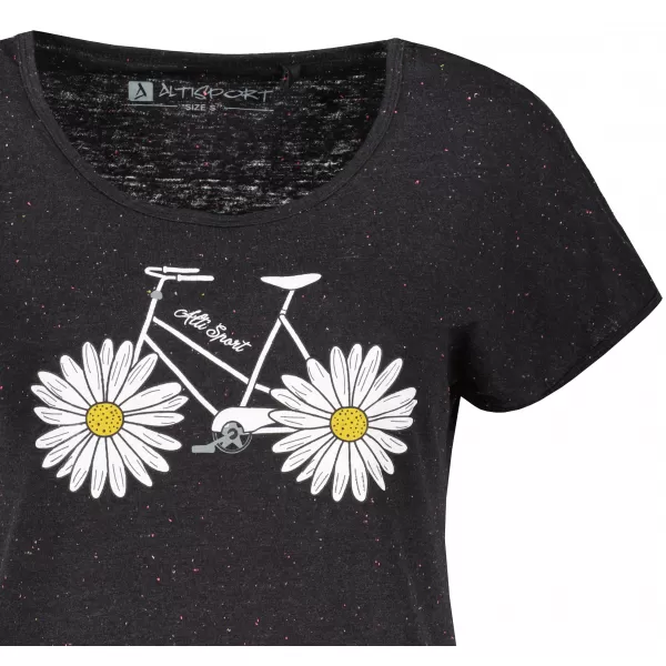  Tricou pentru femei ALTISPORT TEIRA LTSX901 NEGRU 