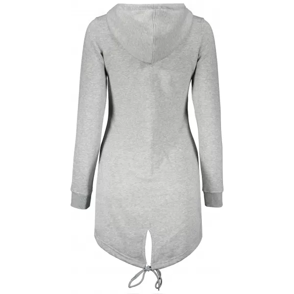  Hanorac prelungit dama ALTISPORT BYB/ALW056BY148 EVIDENȚIERI GRI DESCHIS 