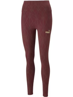 Jambiere de damă PUMA POWER DECO GLAM TIGHTS 671759-42 BURGUNDIA