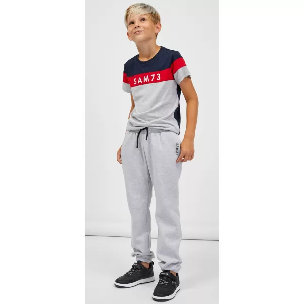  Pantaloni de trening pentru copii SAM 73 RIARDIN KK 507 GRI DESCHIS 
