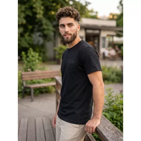  Tricou pentru bărbați SAM 73 QUARIP MT 812 NEGRU 