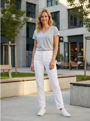Tricou pentru femei SAM 73 LUMIEL WT 873 GRI DESCHIS