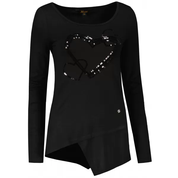  Tricou pentru femei KIXMI ORIANA NEGRU 