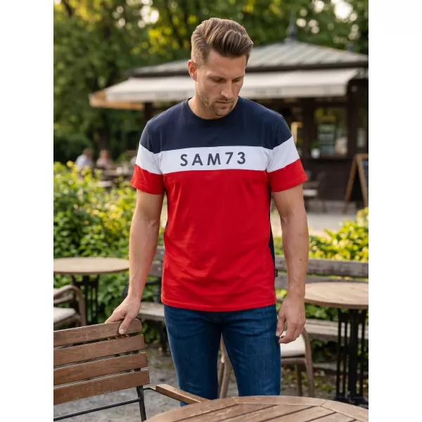  Tricou pentru bărbați SAM 73 KAVIX MT 815 ROŞU 
