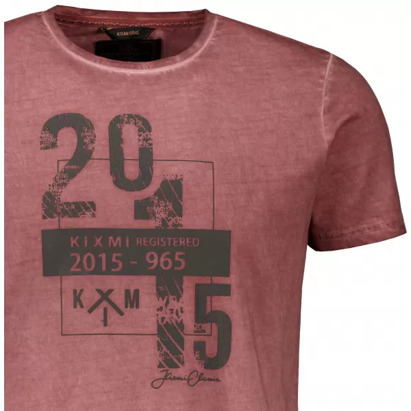  Tricou pentru bărbați KIXMI OMER BURGUNDIA 