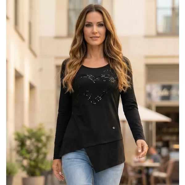  Tricou pentru femei KIXMI ORIANA NEGRU 